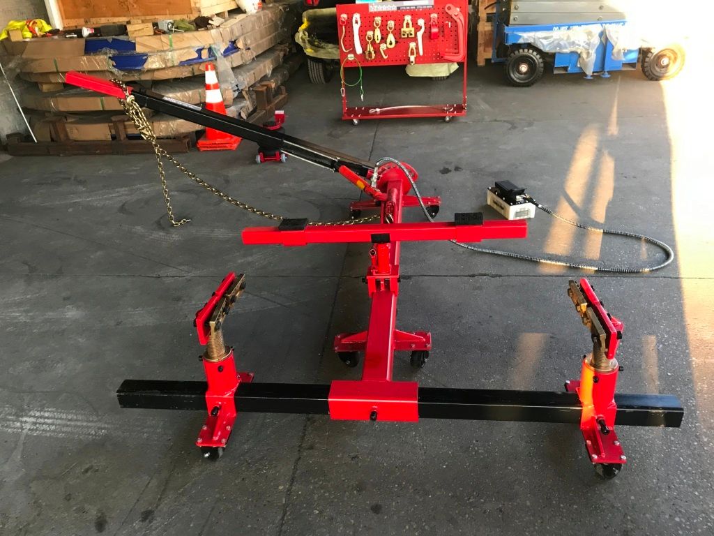 Portable Auto Body Puller Frame Straightener free clamps + free 3 Ton